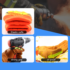 قفازات مخصصة للبيع بالجملة من المصنع قفازات إنقاذ للعمل مقاومة للقطع ومقاومة للصدمات - Product Image 4