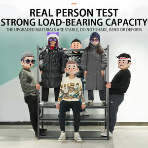 Estante de Almacenamiento Rosa para el Hogar con Panel Perforado, Estante de Almacenamiento Multicapa para Cuarto de Servicio o Balcón, Fácil de Montar - Product Image 6