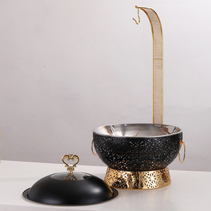 Nuovo Design Set Chafing Dish <span class=keywords><strong>per</strong></span> Buffet 8.0L Nero <span class=keywords><strong>per</strong></span> <span class=keywords><strong>Catering</strong></span> - Product Image 3