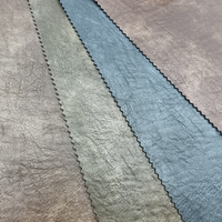 Fabricant de cuir artificiel, tissu synthétique tricoté PU sur mesure 310GSM pour manteau et veste