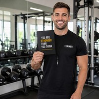 Cartes de motivation personnalisées pour casiers de gym, impression OEM, jeu de cartes de fitness étanches pour marques de bien-être, en gros