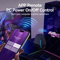 JEYI Wi-Fi Remote Power Reset Switch PCIe 5.0 M.2 Adapter 128Gbps Kontrol Aplikasi PC Desktop untuk 2280 2260 2230 SSD OEM