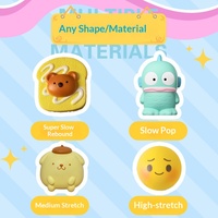 YD TOYS Balle anti-stress personnalisée en PU, jouet animal en TPR souple à rebond lent pour la décompression émotionnelle des jeunes
