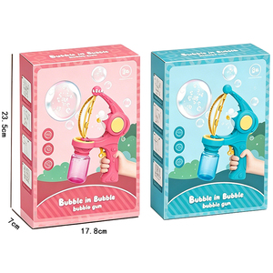 YS TOYS Pistola de Burbujas Automática con Luces Eléctricas, Juguete Grande de Plástico para Hacer Burbujas para Niños, Juego al Aire Libre, Requiere <span class=keywords><strong>3</strong></span> Pilas AA - Product Image 4
