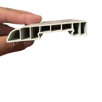 맞춤형 회색 PVC 프로파일 소재 70mm 직경 경질 무광 마감 일체형 압출 공정 벽면용 노화방지