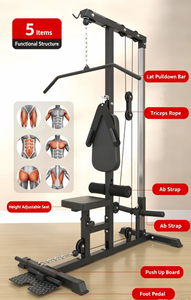 Appareil de musculation multifonctionnel pour la taille, la pression des épaules, l'entraînement des bras, l'<span class=keywords><strong>extension</strong></span> dorsale et le tirage vertical haut-bas - Product Image 2