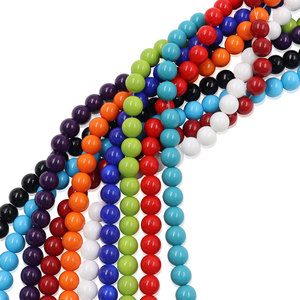 Compra de cuentas de vidrio a granel para la venta Cuentas de vidrio de colores de 8mm para la fabricación de joyas Cuentas de bricolaje al por mayor - Product Image 2