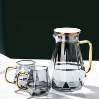 Bouilloire en verre, théière en verre borosilicate, pichet à eau, ensemble de carafes