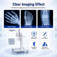 Fluoroscope à imagerie en temps réel Micro Focus avec support mobile pour la podologie et l'utilisation vétérinaire, appareil de radiographie portable