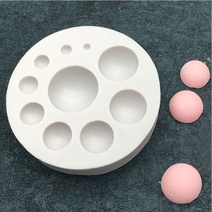 <span class=keywords><strong>Moule</strong></span> à Fondant de chocolat en Silicone, demi-dôme, moulage de sucre de décoration, Semi-sphère, pour la maison - Product Image 2