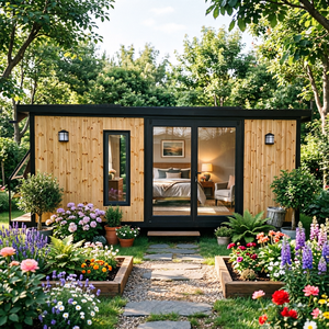 Cabina Prefabricada para Patio o Jardín, Estructura Resistente, Diseño Moderno y Fácil Instalación Modular - Product Image 1