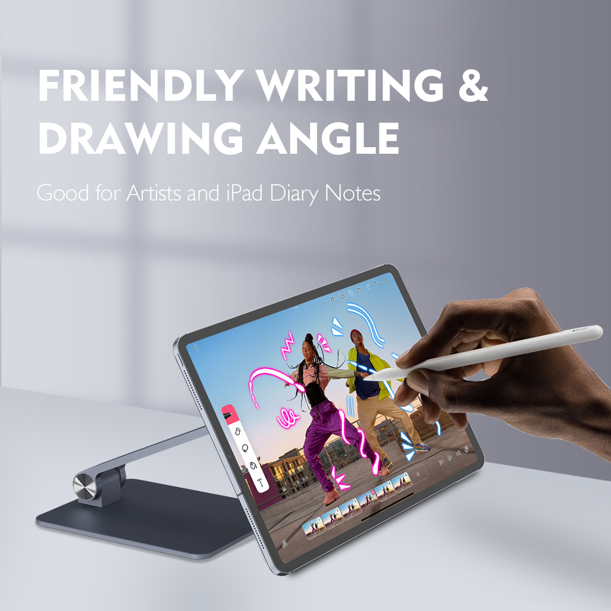 Foldable Magnetic iPad Holder Stand for Pro/Air & OEM