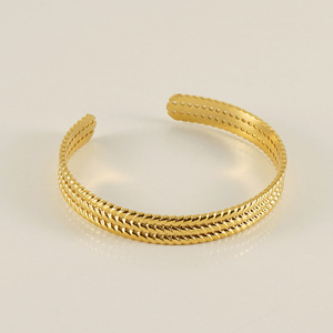 ZOGXIN Gold Tone <b>Bracelets</b> <b>Set</b> For Women Adjustable C Shape Snake Cross Design Party Jewelry Fashion Chain Link <b>Bracelets</b> - Product Image 4