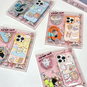 Милые Мультяшные собачьи магнитные кристаллические цветные Чехлы для мобильного телефона с магнитным кронштейном - Product Image 1