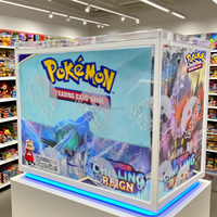 Étui transparent en acrylique ETB avec couvercle magnétique, étui de protection en acrylique, style moderne pour cartes Pokémon, étui pour booster TCG