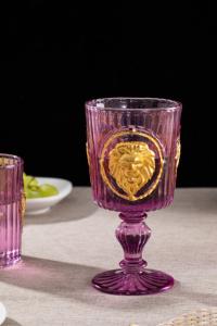 Gobelet à vin rouge pressé multicolore à motif de tête de <span class=keywords><strong>lion</strong></span> en relief, plaqué à la main pour une utilisation quotidienne à la maison ou lors de fêtes - Product Image 5