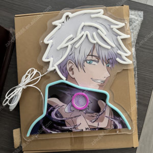 Personaliza tu propia foto <span class=keywords><strong>Manga</strong></span> Gojo LED luces de neón lámpara acrílica con impresión UV decoración única para el hogar Anime letrero electrónico - Product Image 3