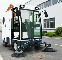 Balayeuse électrique routière 48V 3000W avec moteur, bac à poussière 380L, équipement de nettoyage intelligent par aspiration 2500mm