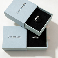 Boîte de luxe en gros pour bijoux, boîte à tiroir pour bagues, boîte en papier personnalisée pour bijoux, boîte cadeau pour boucles d'oreilles et bagues