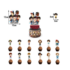 NUOVO Set di Stoviglie per Festa di Compleanno a Tema Stranger Things, Banner, Piatti e Tovaglioli Usa e Getta, Decorazioni per Feste - Product Image 3