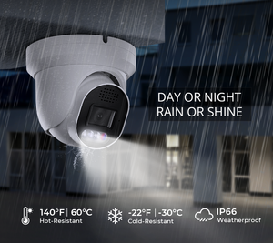 Caméra de sécurité réseau CCTV à tourelle en métal AI POE avec vision nocturne HD, détection faciale, audio NVR, vente chaude d'usine, 3MP, 5MP, 8MP, 4K - Product Image 4