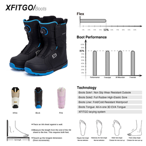 Bottes <span class=keywords><strong>de</strong></span> <span class=keywords><strong>snowboard</strong></span> tout-terrain pour hommes XCMAN, système <span class=keywords><strong>de</strong></span> laçage Xfitgo, flexibilité moyenne, imperméables - Product Image 2