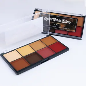 Private Label Alcohol Activated wasserdicht langlebige 8-Farben-Gesichtskörper Paint Palette Skin Colors für sfx Make-up