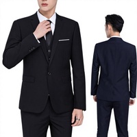 Nouvelle veste de costume authentique pour homme, style coréen, en polyester, à simple boutonnage, pour étudiants, tenue de travail, ou tenue de garçons d'honneur