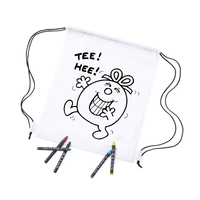 Sacs à dos à cordon personnalisés en PP non tissé pour enfants, motifs animaux graffiti, marque Toolya – Cadeaux promotionnels en gros