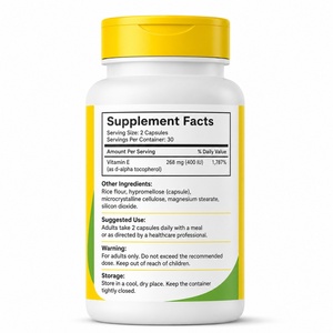 Nouveau Complexe de Vitamine E Naturelle Ultra Tocotriénols 330mg Mélange Antioxydant Soutien Immunitaire Santé de la Peau Adulte 60 Certifié GMP - Product Image 6