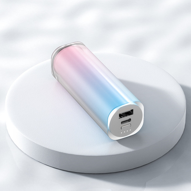 Mini Portable Charger Mobile Power Bank Li-Polymer Gradient Color LED Display Four Customizable Logo Printing Gift 22.5W Output