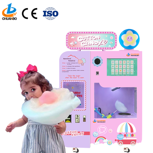 Machine intelligente entièrement automatique pour la fabrication de bonbons, avec paiement par jeton, carte bancaire, carte de crédit, code QR, carte de débit, rose, équipement commercial à vendre - Product Image 1