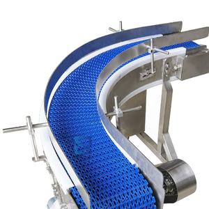 Xian Bang yeni modüler bant konveyör sistemi paslanmaz çelik zincir plaka anti-bakteriyel plastik örgü kemer ayarlanabilir hız - Product Image 4