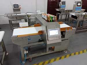 알루미늄 호일 포장 차 커피 스낵 터치 스크린 컨베이어 벨트 식품 금속 탐지기 감지 터널 금속 탐지기 - Product Image 4