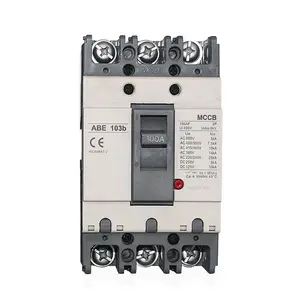 ABE-103b Series 100A 3P molded case Circuit breaker MCCB 3Pole Air main switch 63A Three-phase protection switch