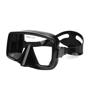 Masker Selam Dewasa Perlengkapan Scuba dengan Rok Silikon dan Tali untuk Menyelam Skuba Snorkeling dan Menyelam Bebas