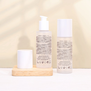 Frosted Lotion <b>Bottle</b> 120Ml Cylinder Shape Lotion <b>Pump</b> Cosmetic Packaging - Product Image 1