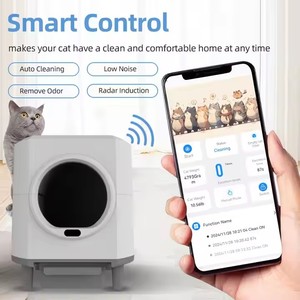 Caja de Arena Inteligente para <span class=keywords><strong>Gatos</strong></span>, Automática, <span class=keywords><strong>Autolimpiable</strong></span>, de Plástico, con Control de Olores, Gran Capacidad de 90L - Product Image 2