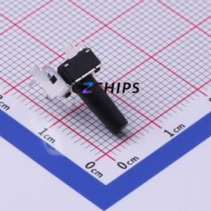 DTSA-66K-V Tactile Switch Through hole Component (THT) Switch Single Pole Single Throw Round Button 1N Right Angle Insert - Product Image 2