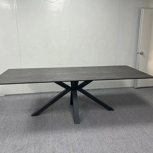 Mesa de Comedor con Patas Reforzadas para Soportar la Superficie de la Mesa, 12 mm, <span class=keywords><strong>Pino</strong></span> Reciclado, Mármol, Cerámica para Cocina - Product Image 2