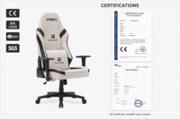 Chaise de jeu ergonomique en cuir, dossier haut, hauteur réglable, soutien lombaire, pivotement à 360 degrés, siège de bureau pour ordinateur