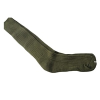 Chaussettes hautes en acrylique et laine, rembourrées, couleur vert armée, de la marque Sock Factory Commando