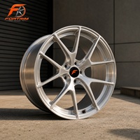 Pour BMW F30 Alfa Romeo Tesla Subaru Jantes en alliage forgé brossé argenté 17 18 19 20 21 22 pouces 5x112 5x120