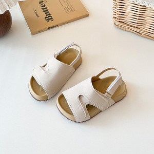 Sandales à semelle souple rétro pour enfants, mode enfant, automne et été 2025, nouvelles sandales décontractées à semelle souple pour bébés, chaussures de plage polyvalentes - Product Image 5