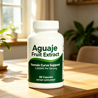 Complément en capsules de 1000 mg d'extrait de fruits et d'herbes (Maca, Aguaje) en poudre, marque privée OEM, pour la prise de poids et le soutien de la courbe corporelle - Vente en gros
