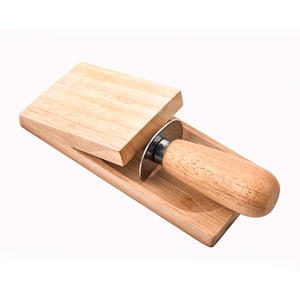 Directamente de fábrica, herramienta de barbacoa de madera inoxidable plateada, vieiras, mariscos, ostras, cuchillo para pelar, abridor de mariscos con bloque de madera - Product Image 2