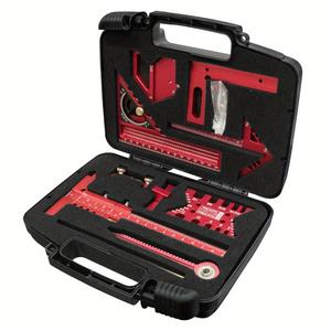 Kit d'outils de mesure pour le travail du bois avec boîte de rangement pour la planification de projets, la mise en plan et le jointement de panneaux de bois - Product Image 2