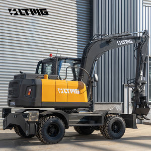 LTMG Excavadora de troncos giratoria hidráulica, máquina forestal, excavadora de ruedas de 7 toneladas y 8 toneladas con pinza de madera - Product Image 4