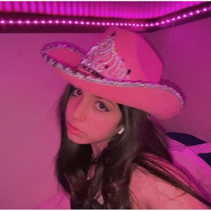 Tiara <span class=keywords><strong>de</strong></span> fieltro occidental Plumas Sombrero Rosa Vaquera Sombreros <span class=keywords><strong>de</strong></span> vaquero para damas Mujeres Niñas Fiesta <span class=keywords><strong>de</strong></span> festivales para adultos - Product Image 2