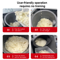 Mélangeur de vinaigre pour sushi de type table en acier inoxydable, norme UE 220V, facile à nettoyer, exportation, traitement automatique du riz à sushi